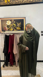 Cape Farasha + Foulard Offert – Élégance &amp; Confort Absolu