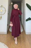 Robe-chemise Beliz à détails en dentelle